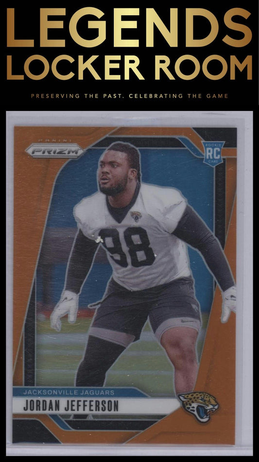 2024 Panini Prizm #358 Jordan Jefferson Orange #/249