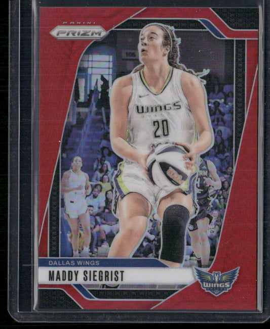 2024 Panini Prizm WNBA #94 Maddy Siegrist Red Prizms #/299