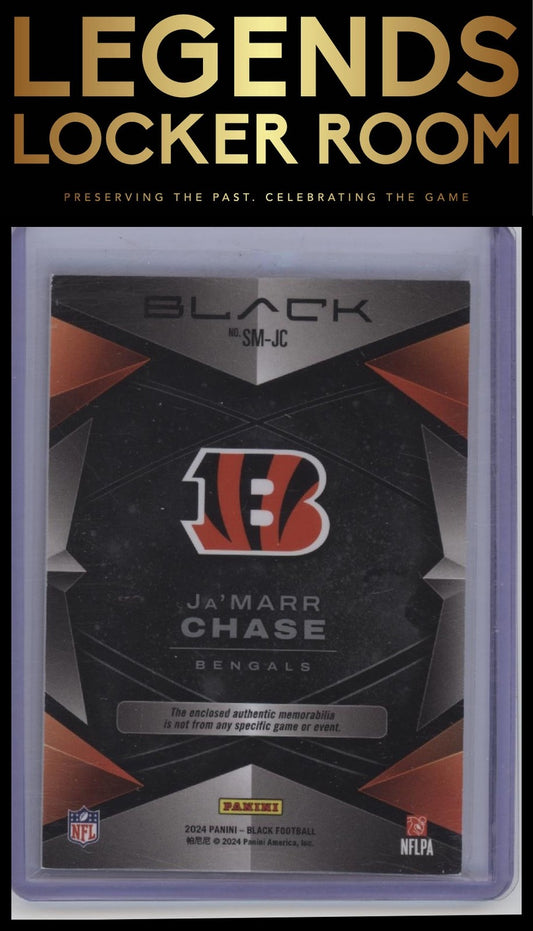 2024 Panini Black #SM-JC Ja'Marr Chase Starlight Materials Emerald #/25
