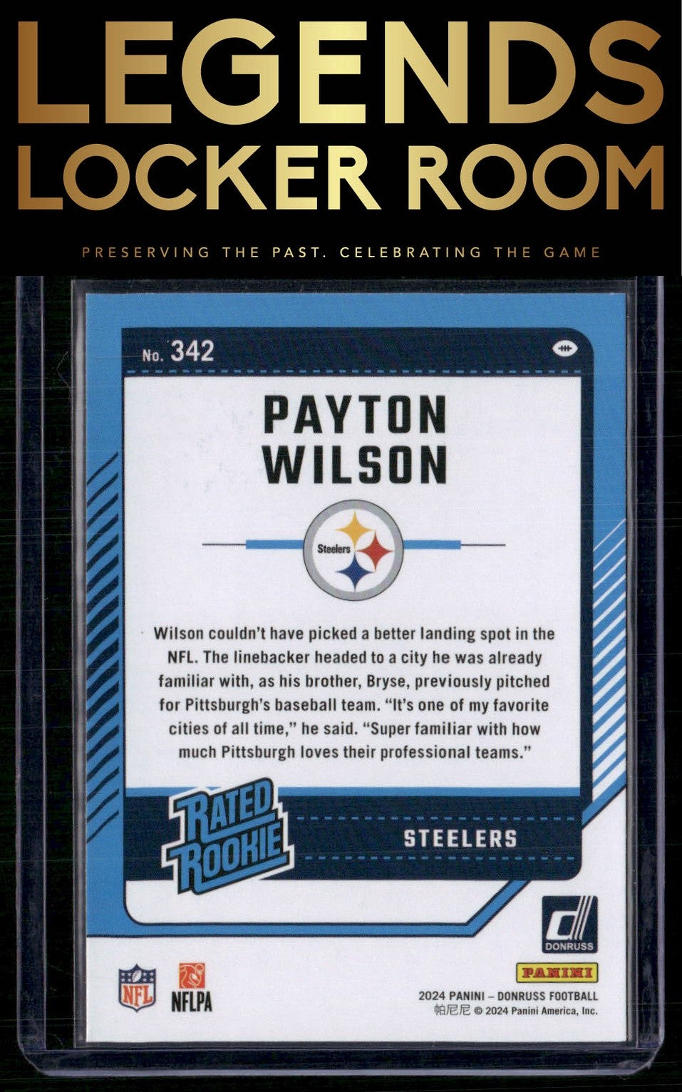 2024 Donruss #342 Payton Wilson