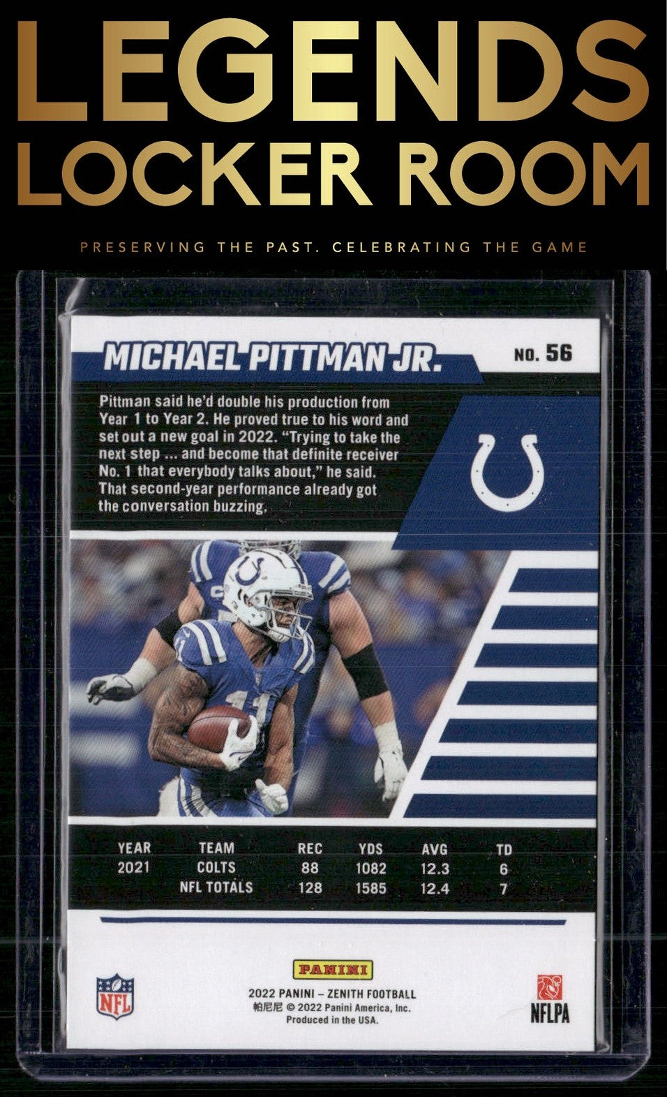 2022 Zenith #56 Michael Pittman Jr. Retail