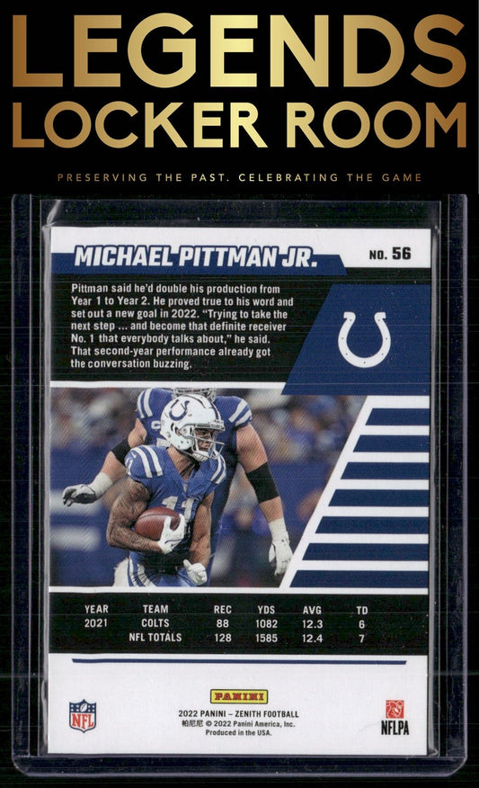 2022 Zenith #56 Michael Pittman Jr. Retail