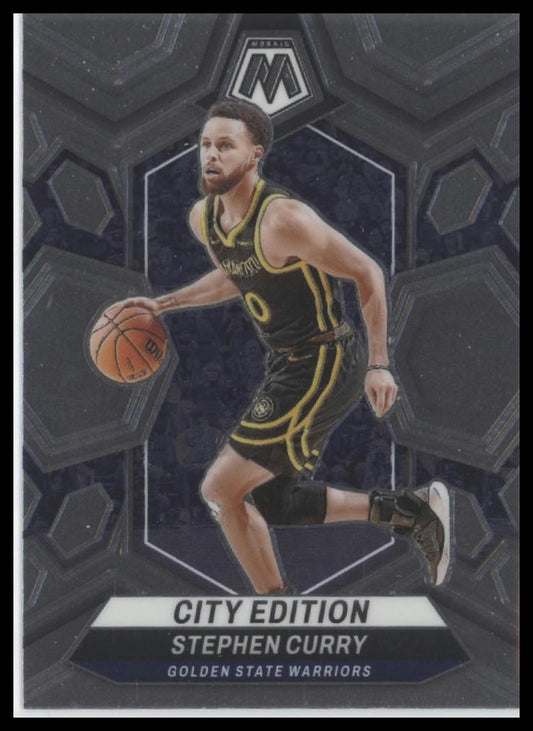 2023-24 Panini Mosaic #276 Stephen Curry City Edition