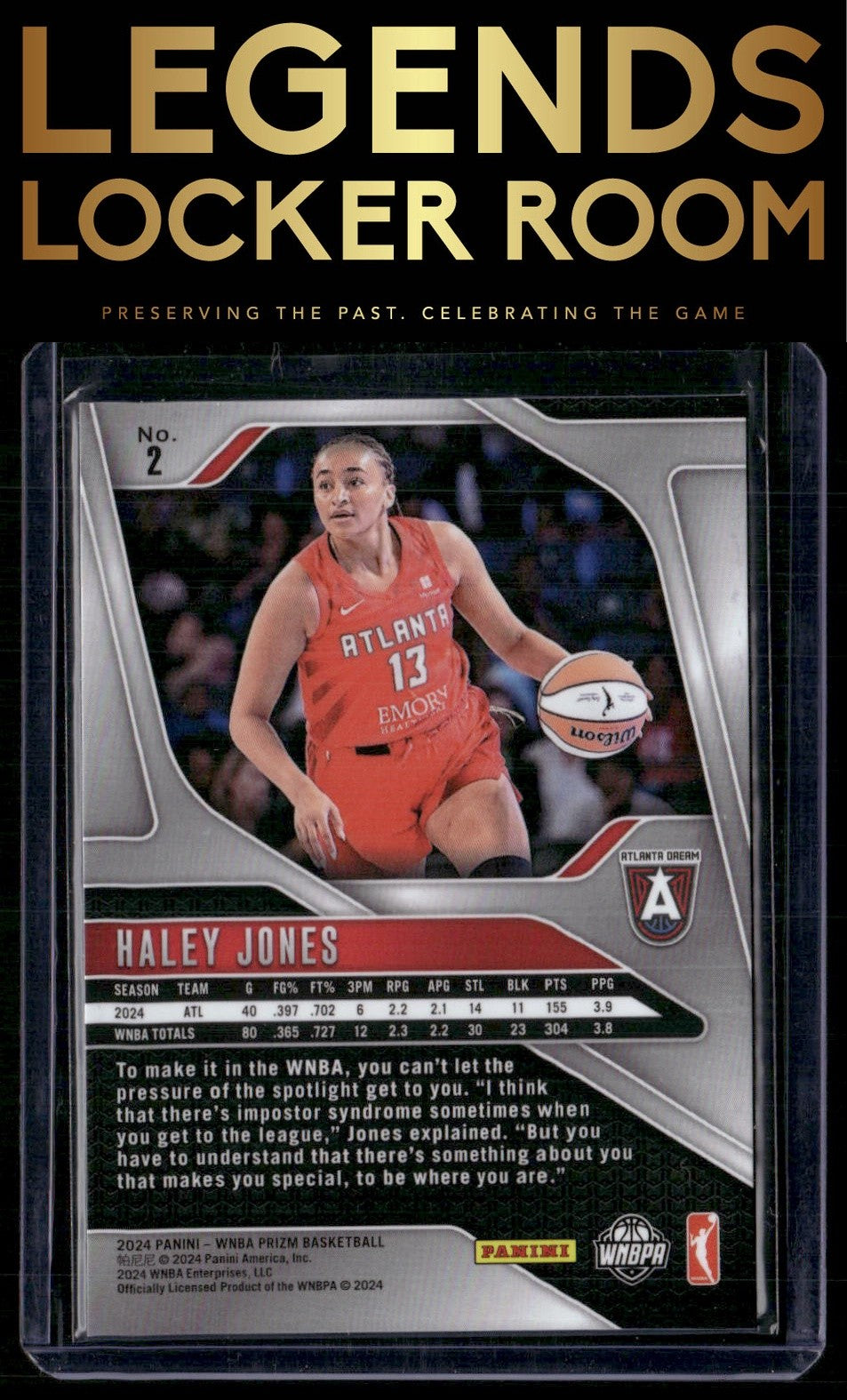 2024 Panini Prizm WNBA #2 Haley Jones