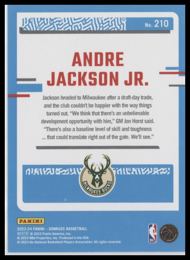 2023-24 Donruss #210 Andre Jackson Jr.