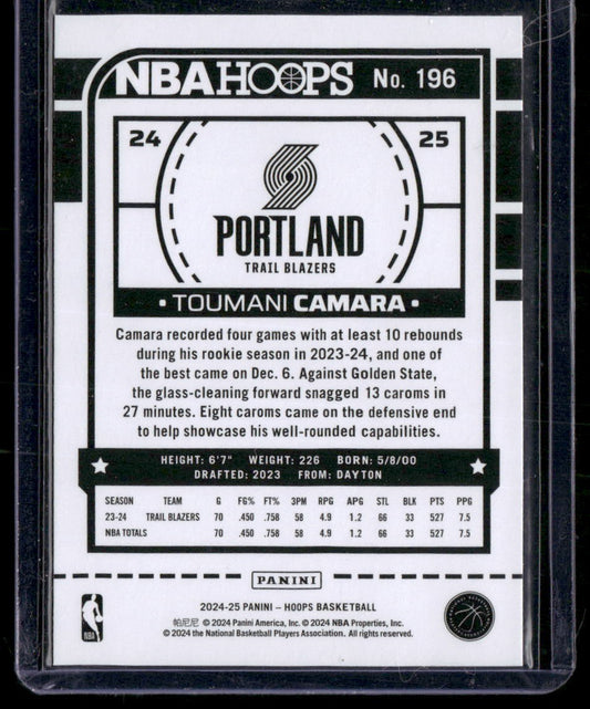 2024-25 Hoops #196 Toumani Camara
