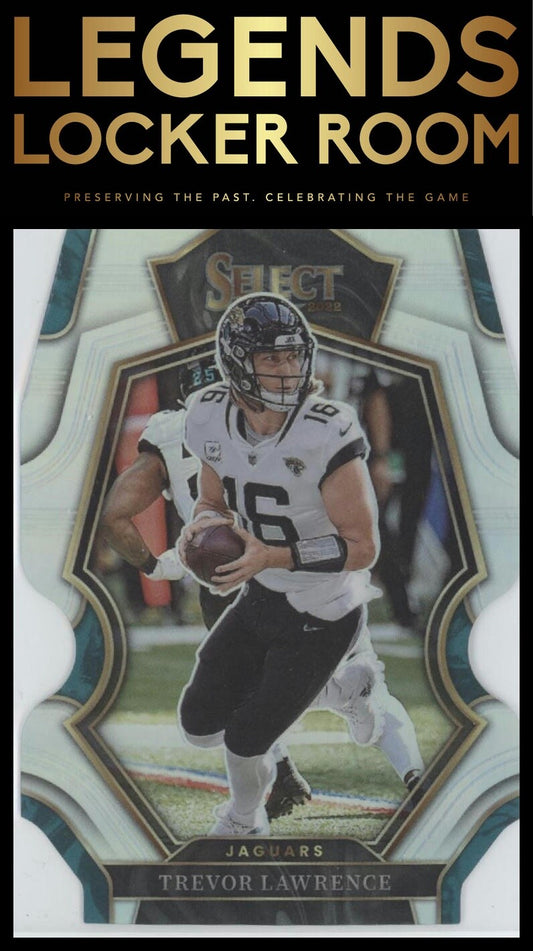 2022 Panini Select #145 Trevor Lawrence Silver Prizm Die Cut