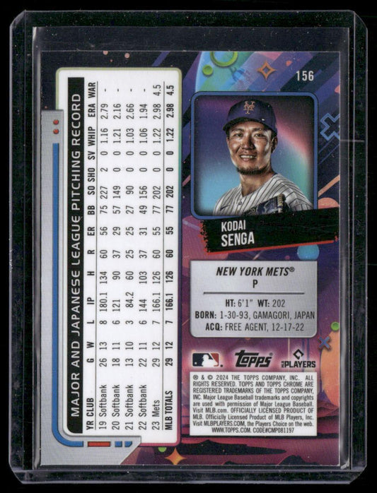 2024 Topps Chrome Cosmic #156 Kodai Senga