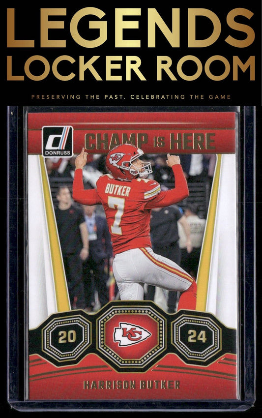 2024 Donruss #8 Harrison Butker Champ is Here