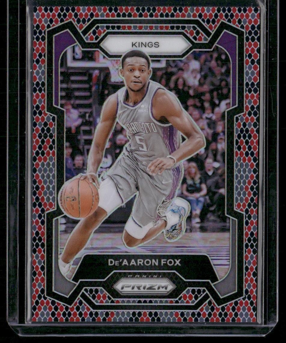 2023-24 Panini Prizm #6 De'Aaron Fox Prizms Snakeskin