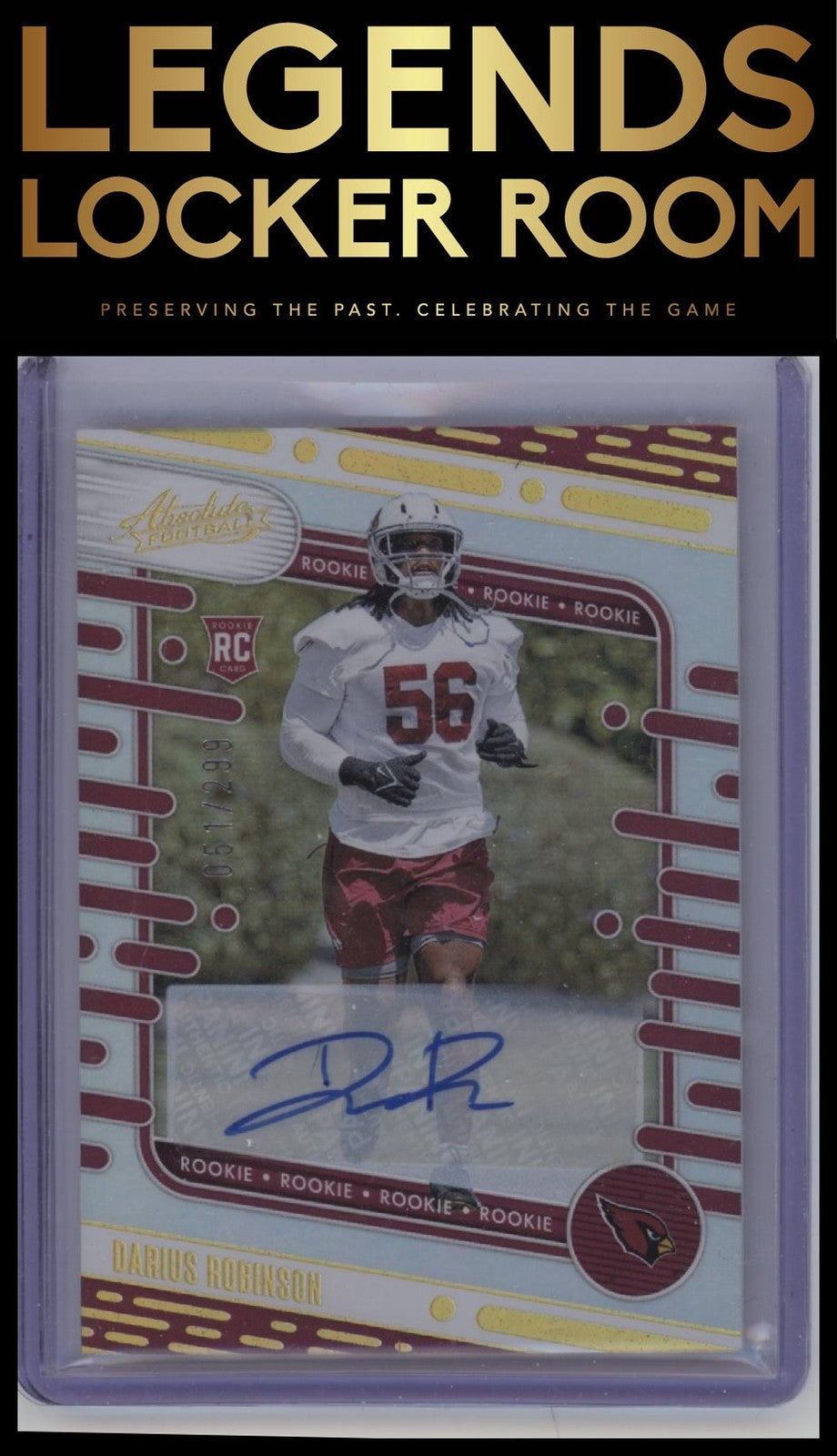 2024 Panini Absolute #127 Darius Robinson Signature Rookies Spectrum #/299