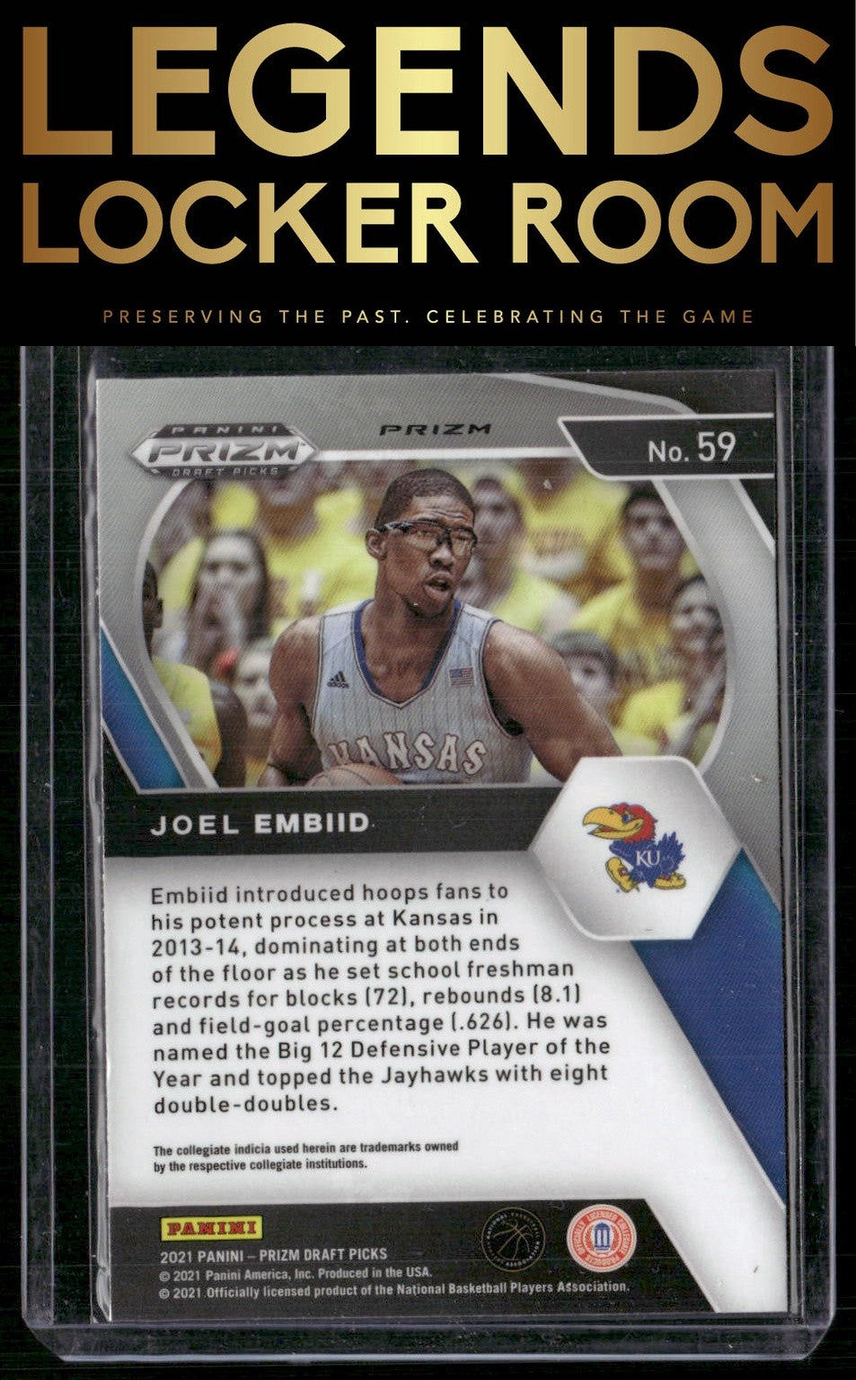 2021 Panini Prizm Draft Picks #59 Joel Embiid Red Ice