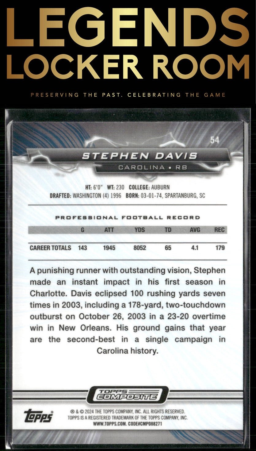 2023 Topps Composite #54 Stephen Davis Resurgence Sky Blue and Pink Shock