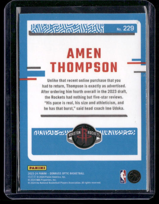 2023-24 Donruss Optic #229 Amen Thompson