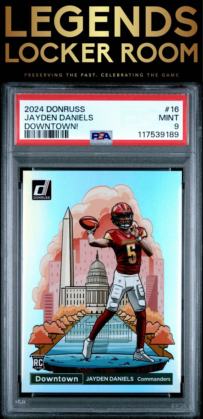 2024 Panini Donruss Downtown! #16 Jayden Daniels PSA 9