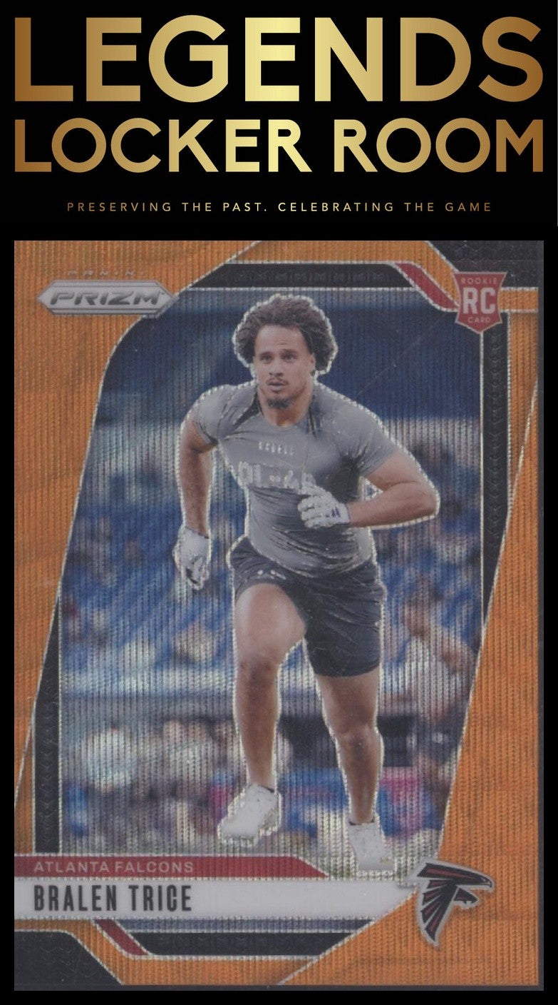 2024 Panini Prizm #312 Bralen Trice Orange Wave #/60