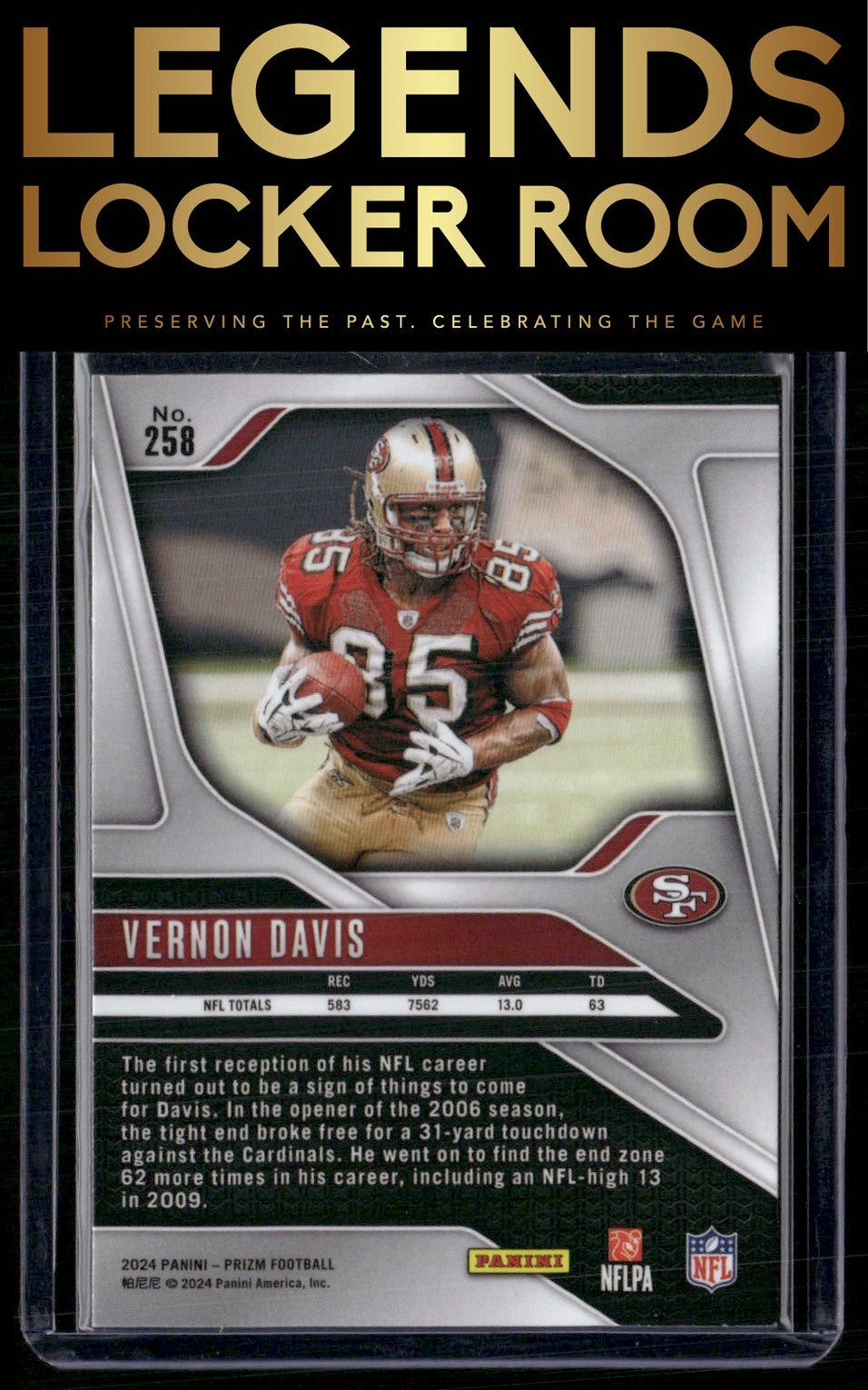 2024 Panini Prizm #258 Vernon Davis