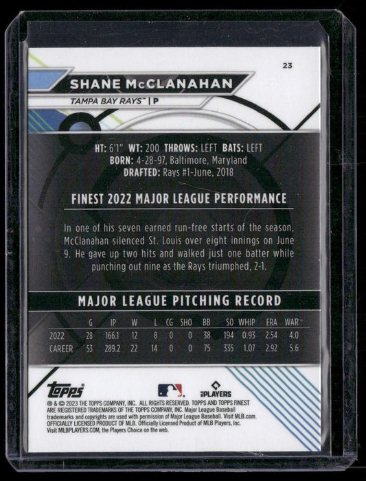 2023 Finest #23 Shane McClanahan