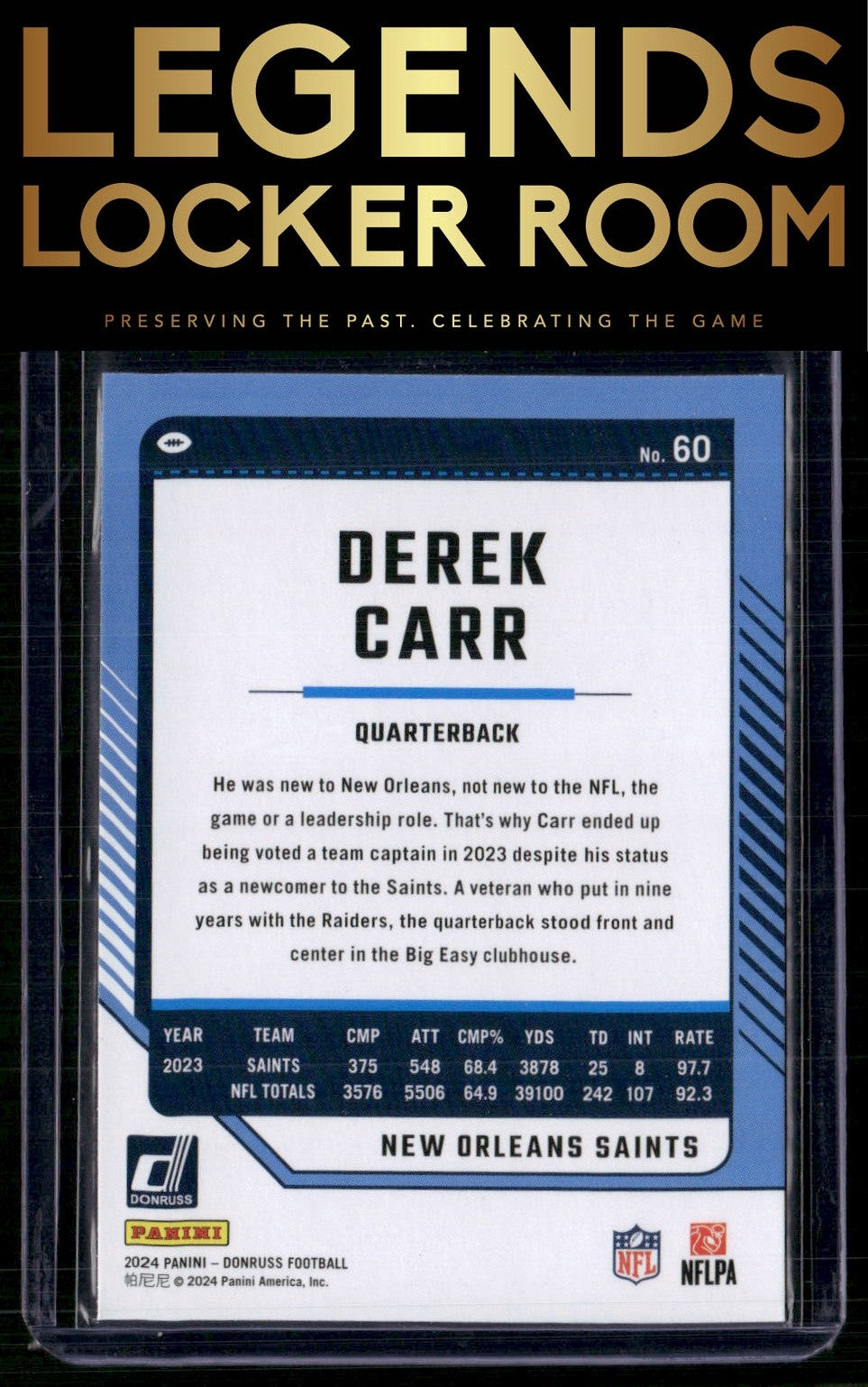 2024 Donruss #60 Derek Carr