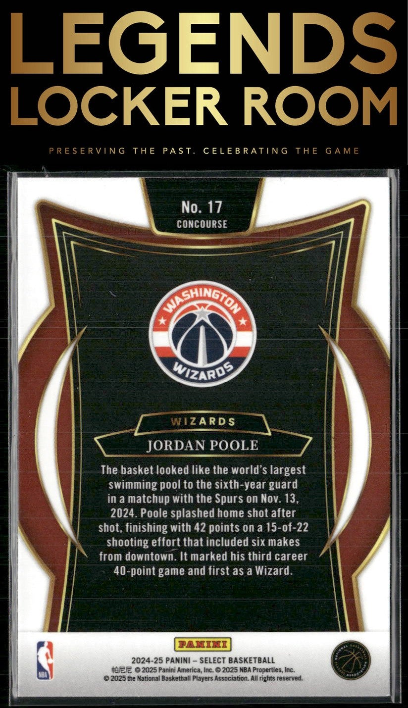 2024-25 Panini Select #17 Jordan Poole