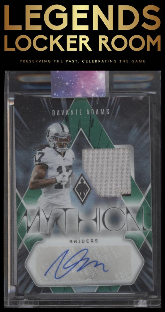 2023 Panini Phoenix Davante Adams Mythical Auto Materials Green /25