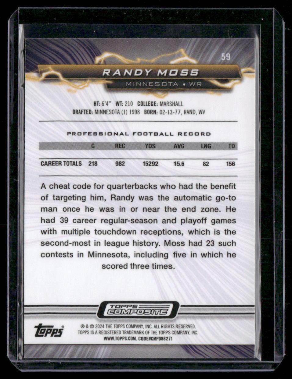 2023 Topps Composite #59 Randy Moss