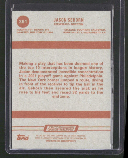 2023 Topps Composite #361 Jason Sehorn