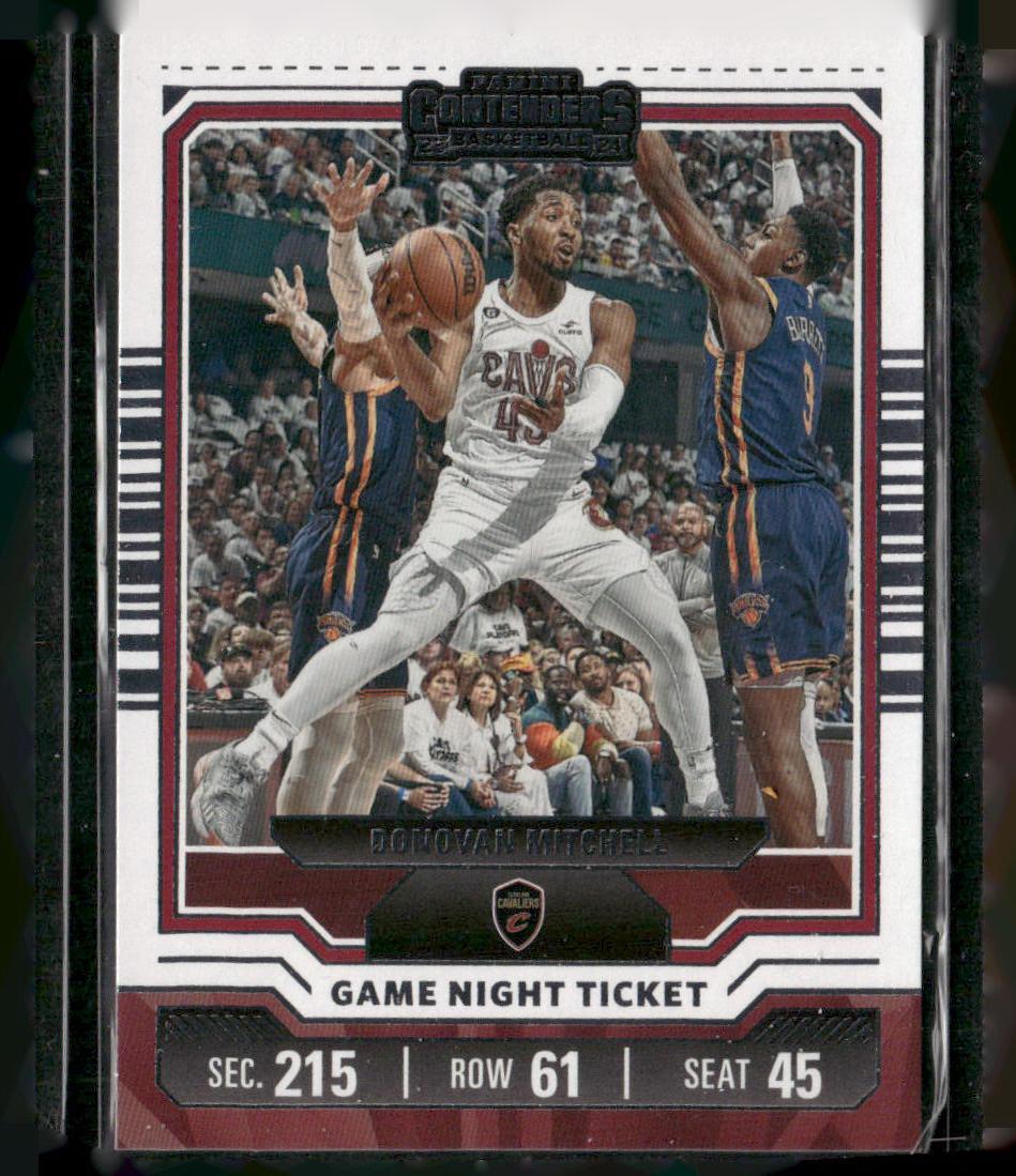 2023-24 Panini Contenders #19 Donovan Mitchell Game Night Ticket