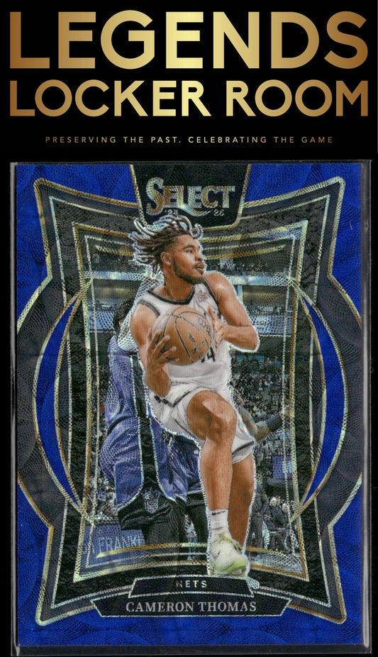 2024-25 Panini Select #50 Cameron Thomas Blue Scope Prizm #/249