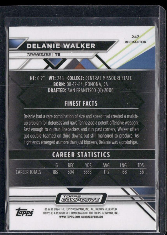 2023 Topps Composite #247 Delanie Walker Finest Refractor