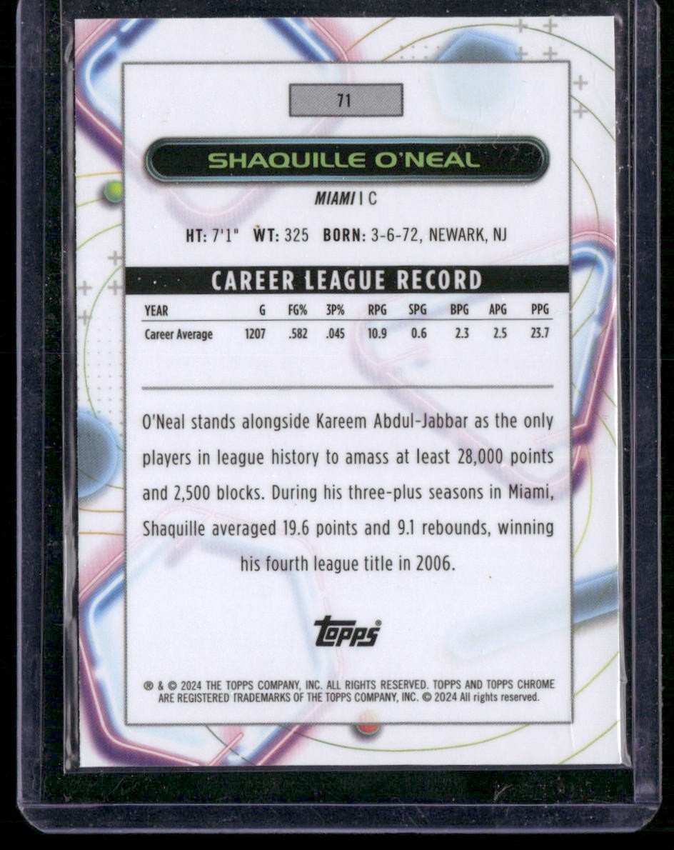 2023-24 Topps Chrome Cosmic #71 Shaquille O'Neal