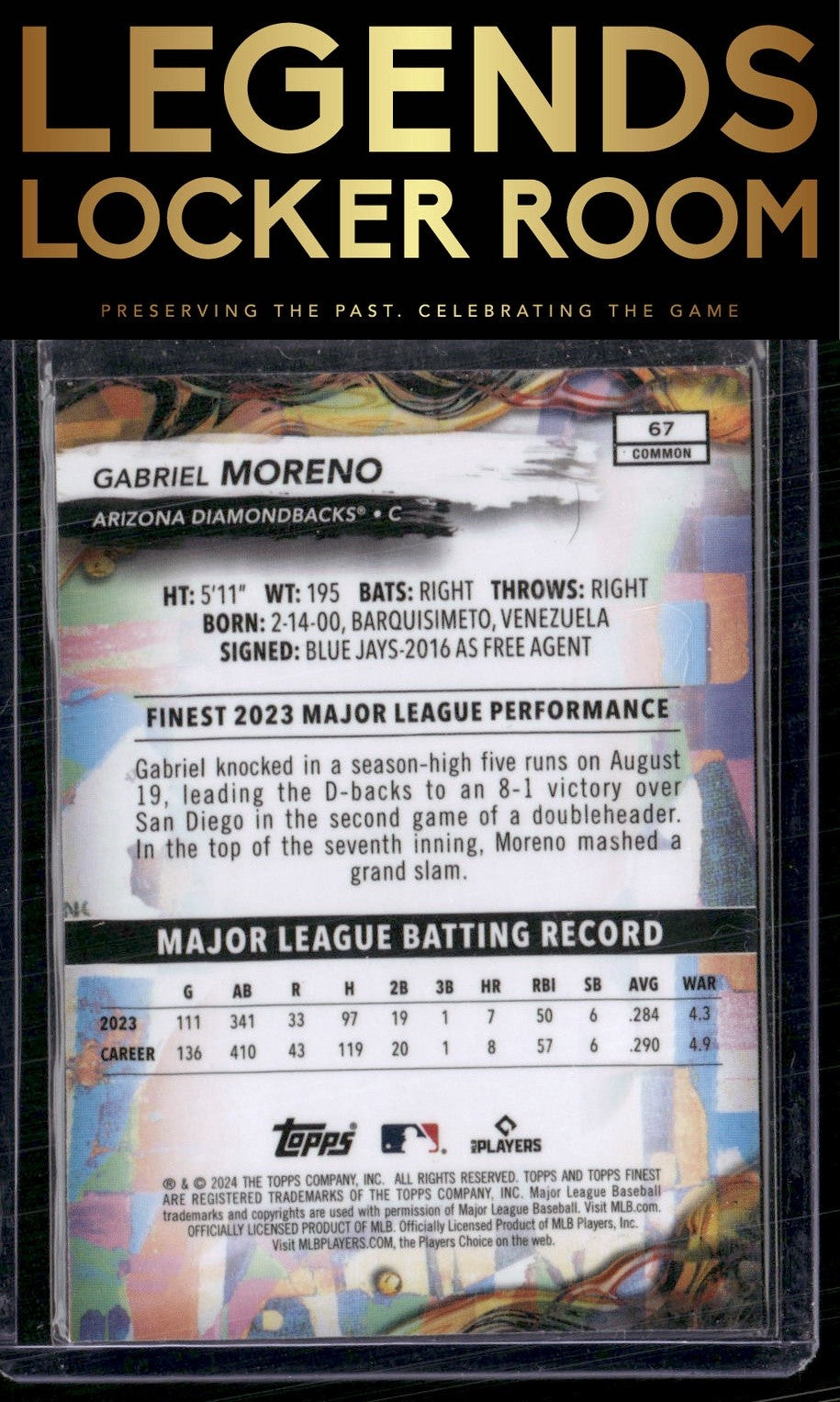 2024 Finest #67 Gabriel Moreno