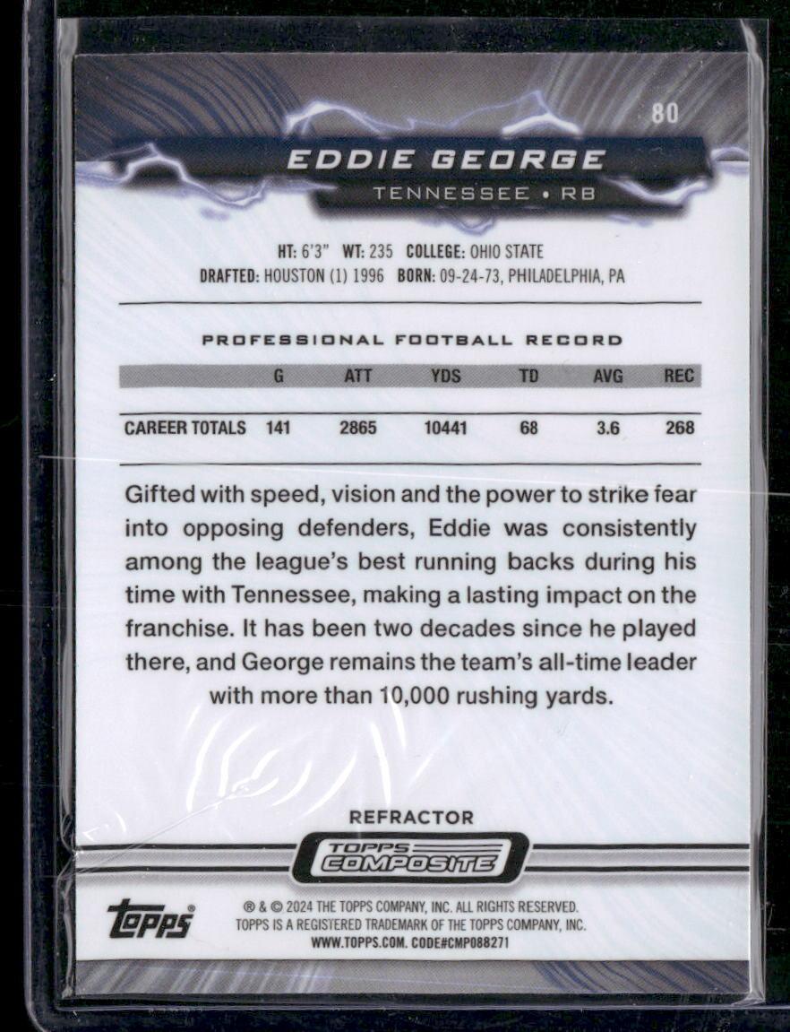 2023 Topps Composite #80 Eddie George Resurgence Refractor