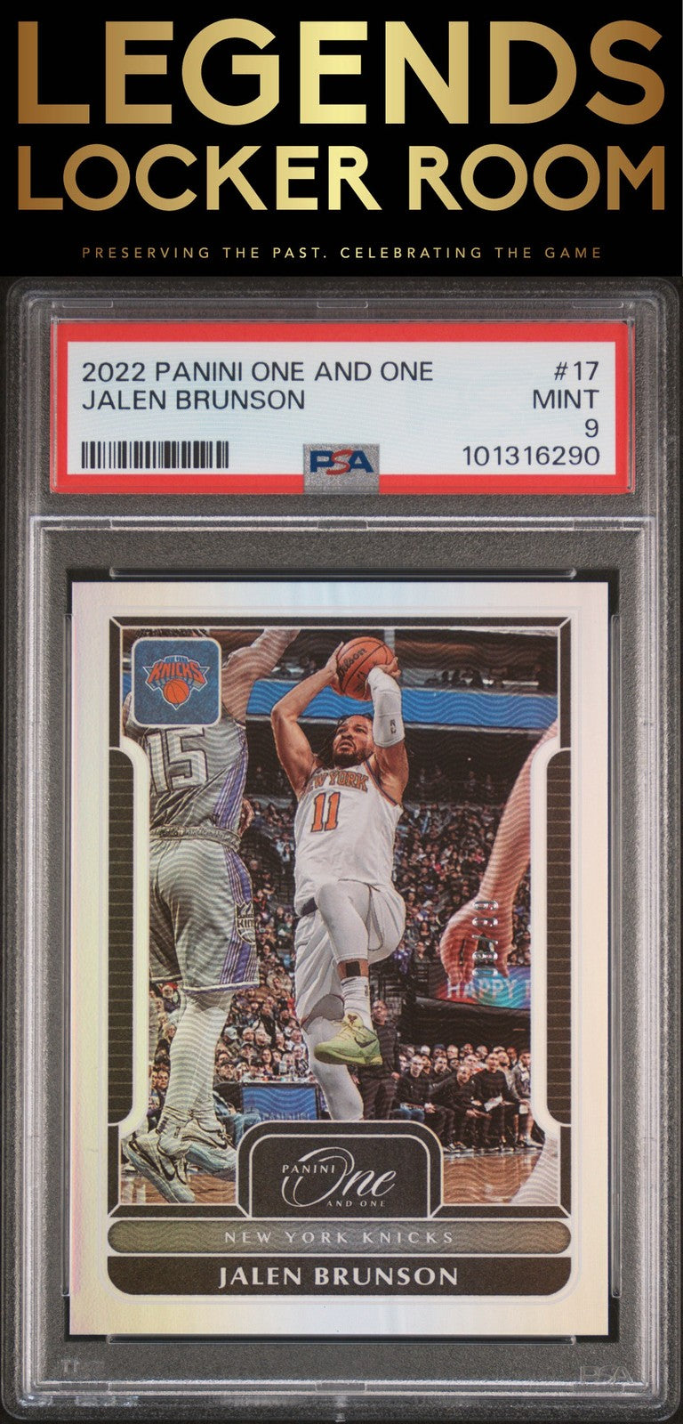 2022 Panini One And One #17 Jalen Brunson PSA 9