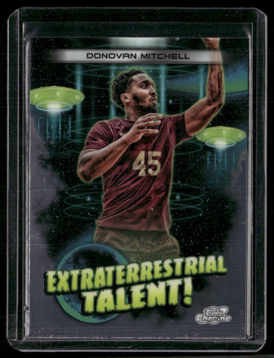 2023-24 Topps Chrome Cosmic #ET-4 Donovan Mitchell Extraterrestrial Talent
