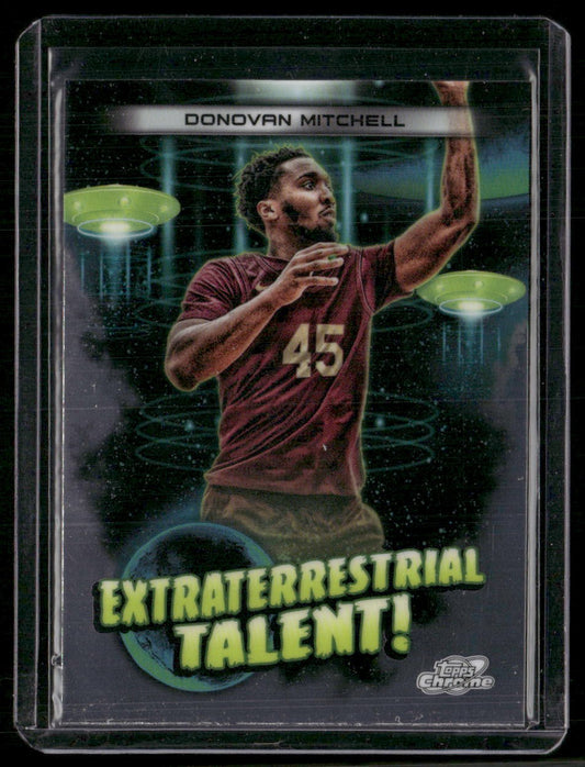 2023-24 Topps Chrome Cosmic #ET-4 Donovan Mitchell Extraterrestrial Talent