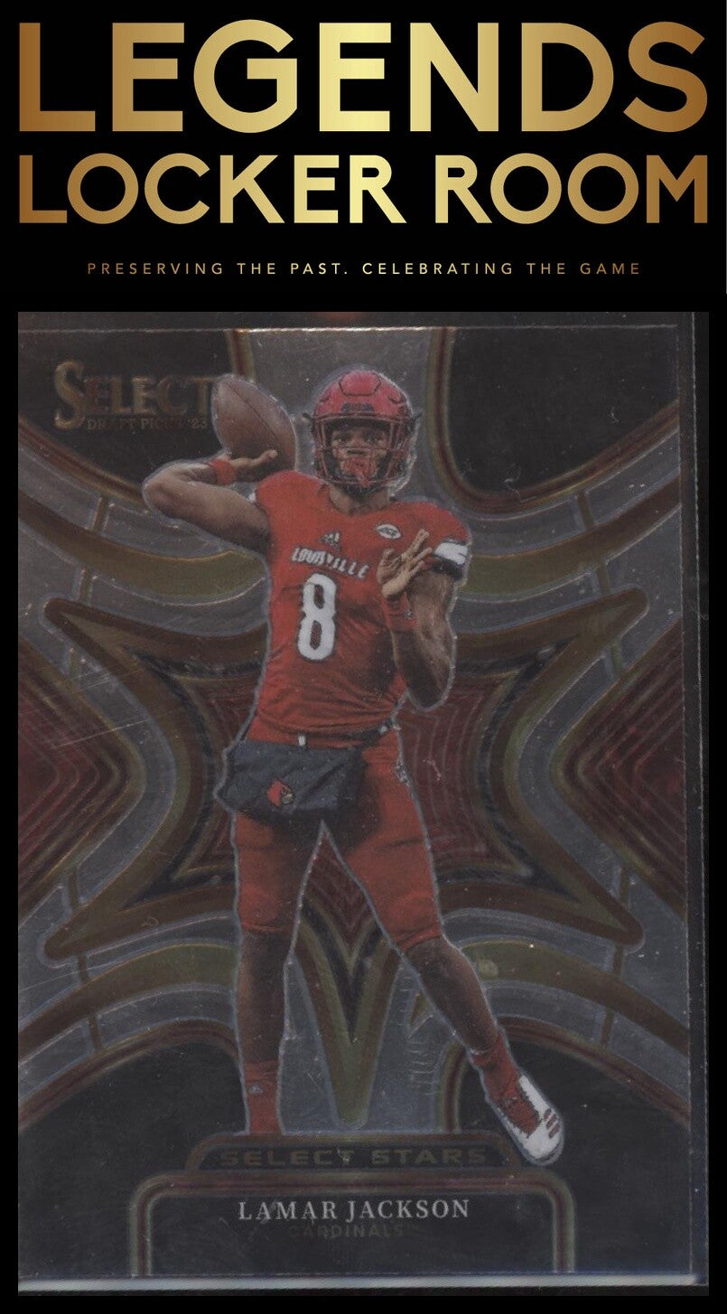 2023 Panini Select Draft Picks #SS-LJ Lamar Jackson Select Stars