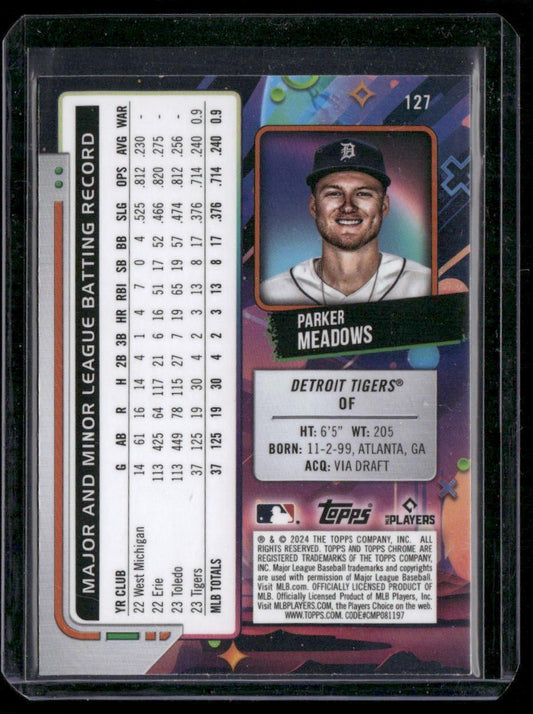 2024 Topps Chrome Cosmic #127 Parker Meadows