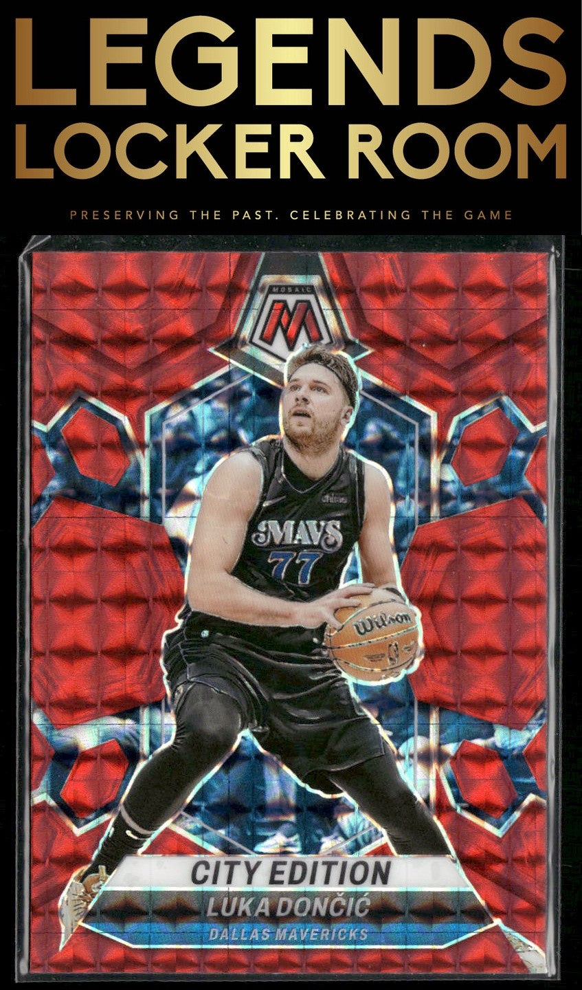 2023-24 Panini Mosaic #285 Luka Doncic Red