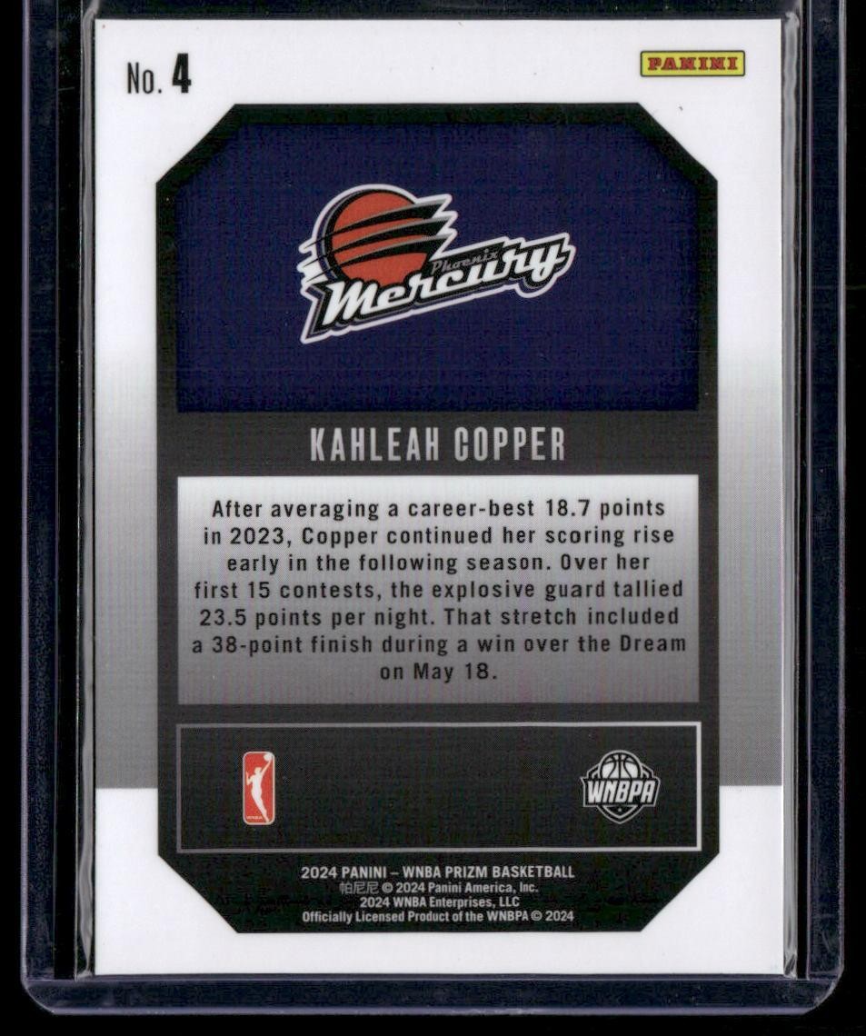 2024 Panini Prizm WNBA #4 Kahleah Copper Top Tier