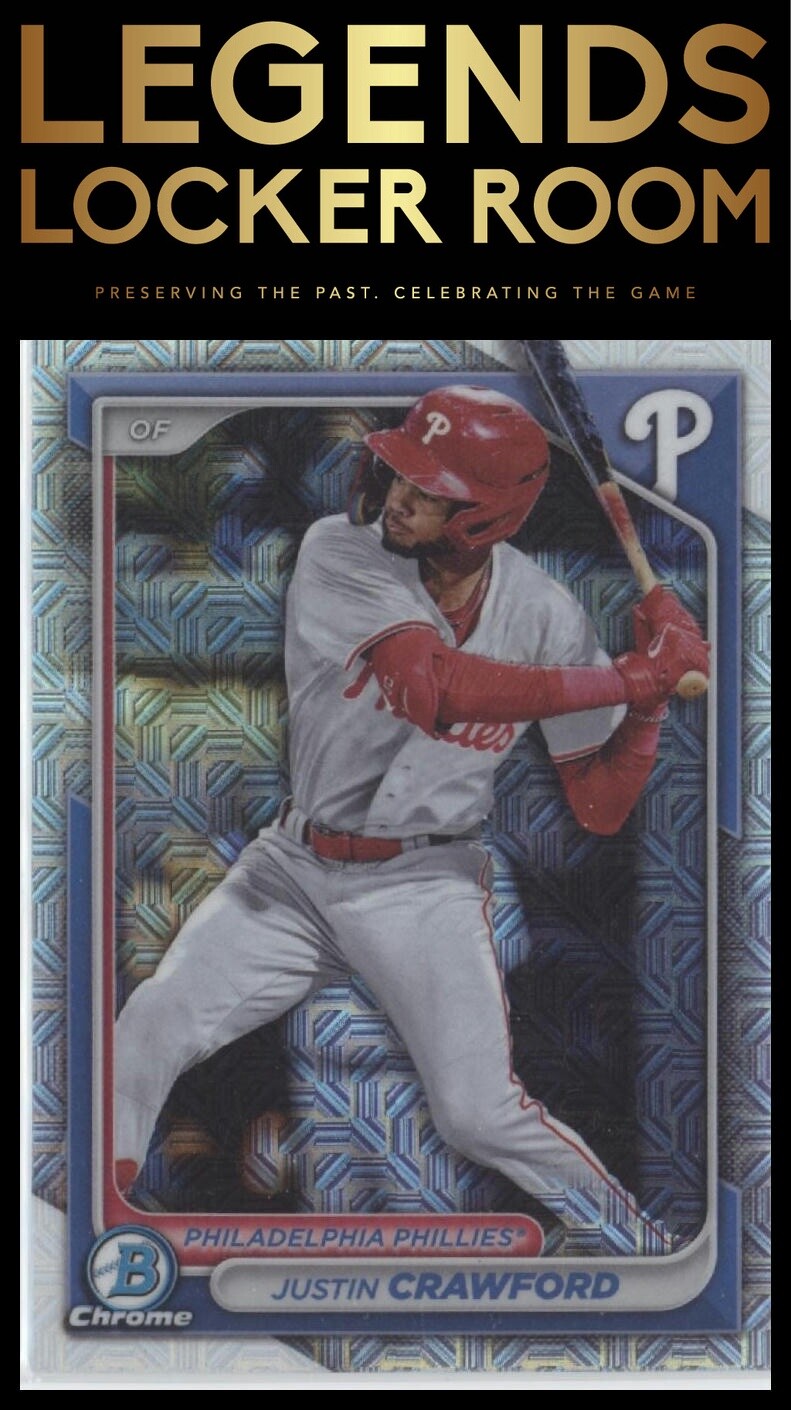 2024 Bowman Chrome #BCP-17 Justin Crawford Prospects Mojo Refractor