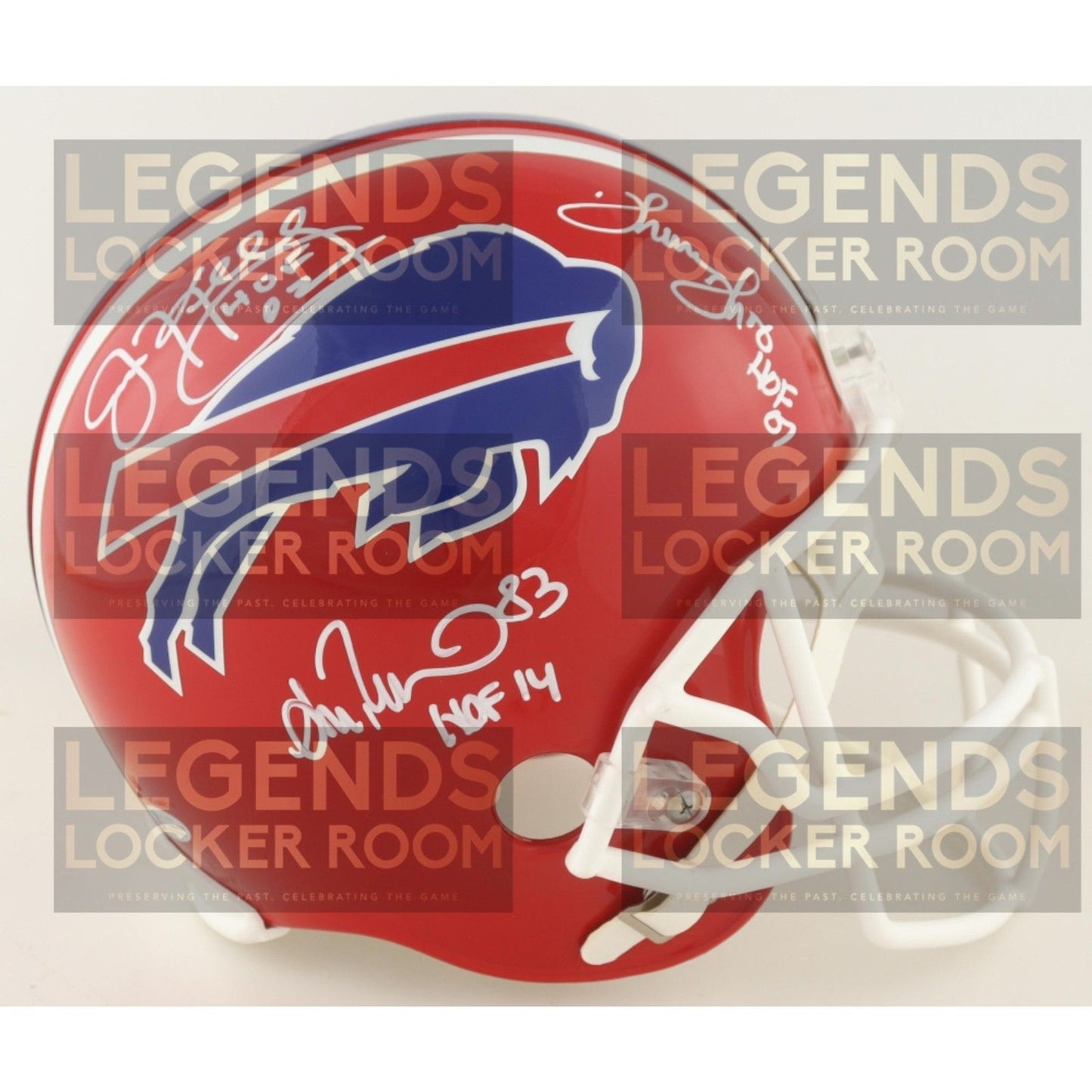 Buffalo Bills Hall of Fame Trinity: Jim Kelly, Thurman Thomas, Andre Reed Signed