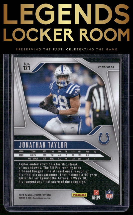 2024 Panini Prizm #121 Jonathan Taylor Silver