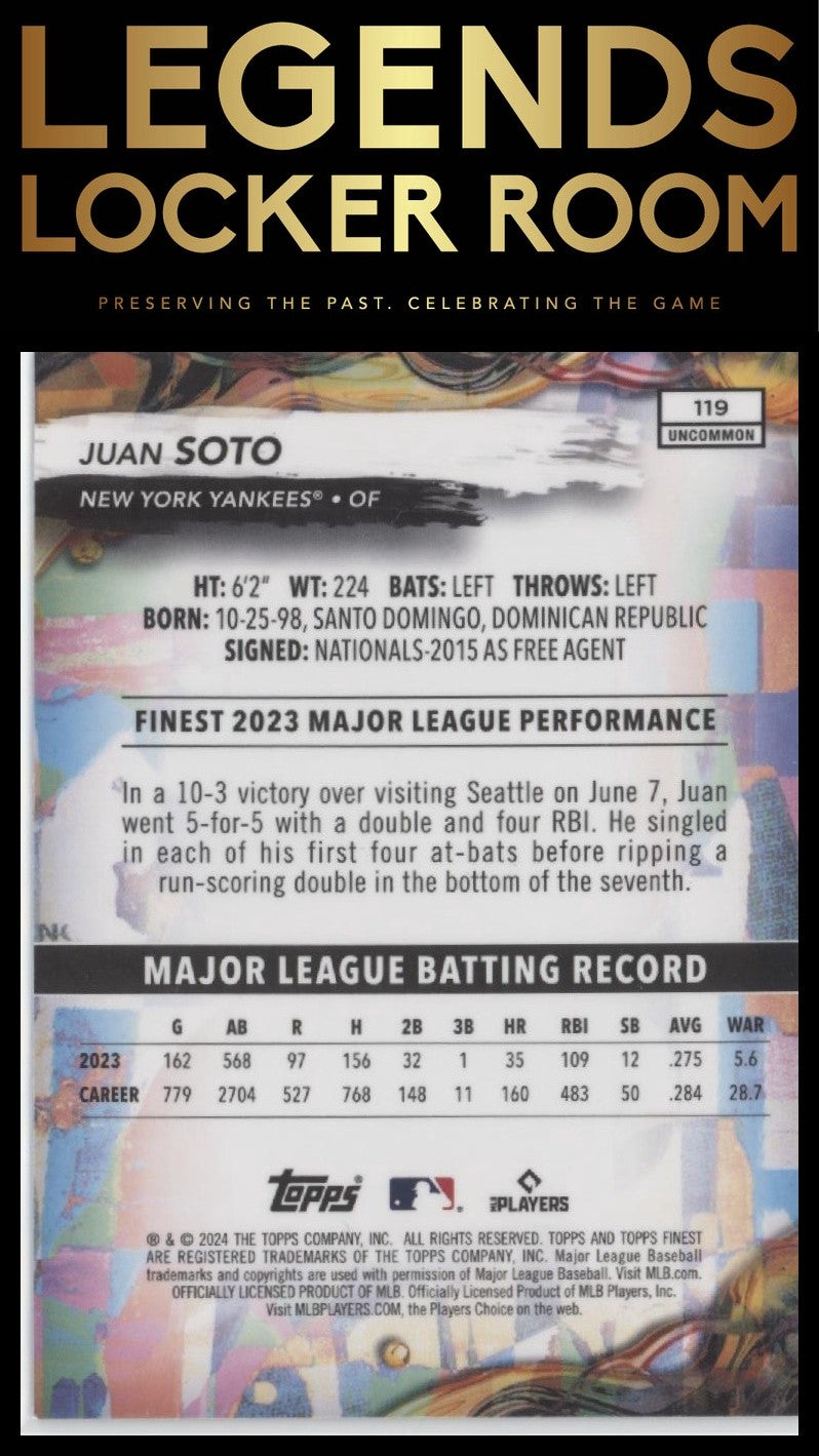 2024 Finest #119 Juan Soto