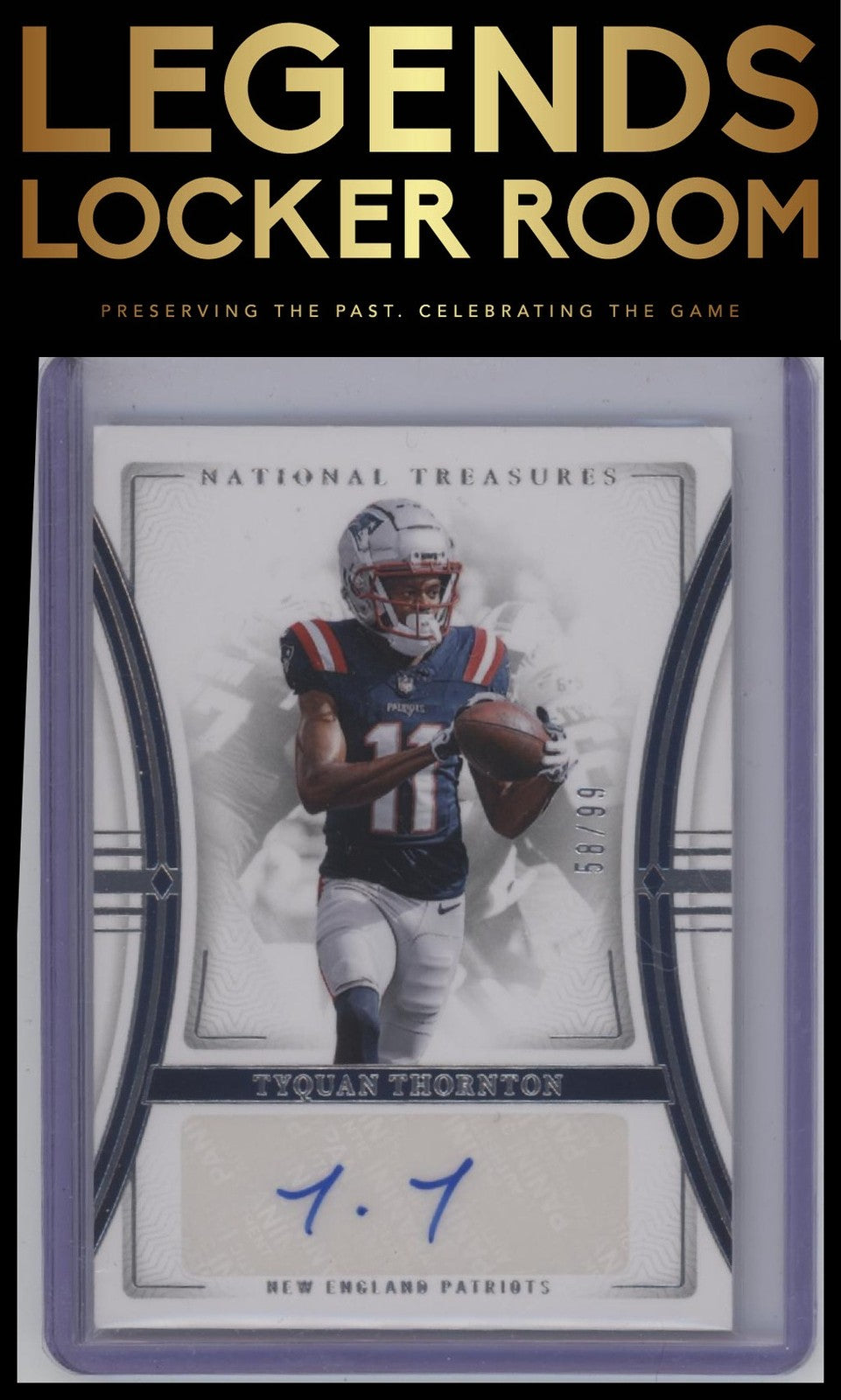 2023 Panini National Treasures #SIG-TTH Tyquan Thornton Signatures #/99