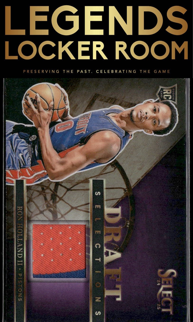 2024-25 Panini Select Ron Holland II Draft Selections Memorabilia Purple /99