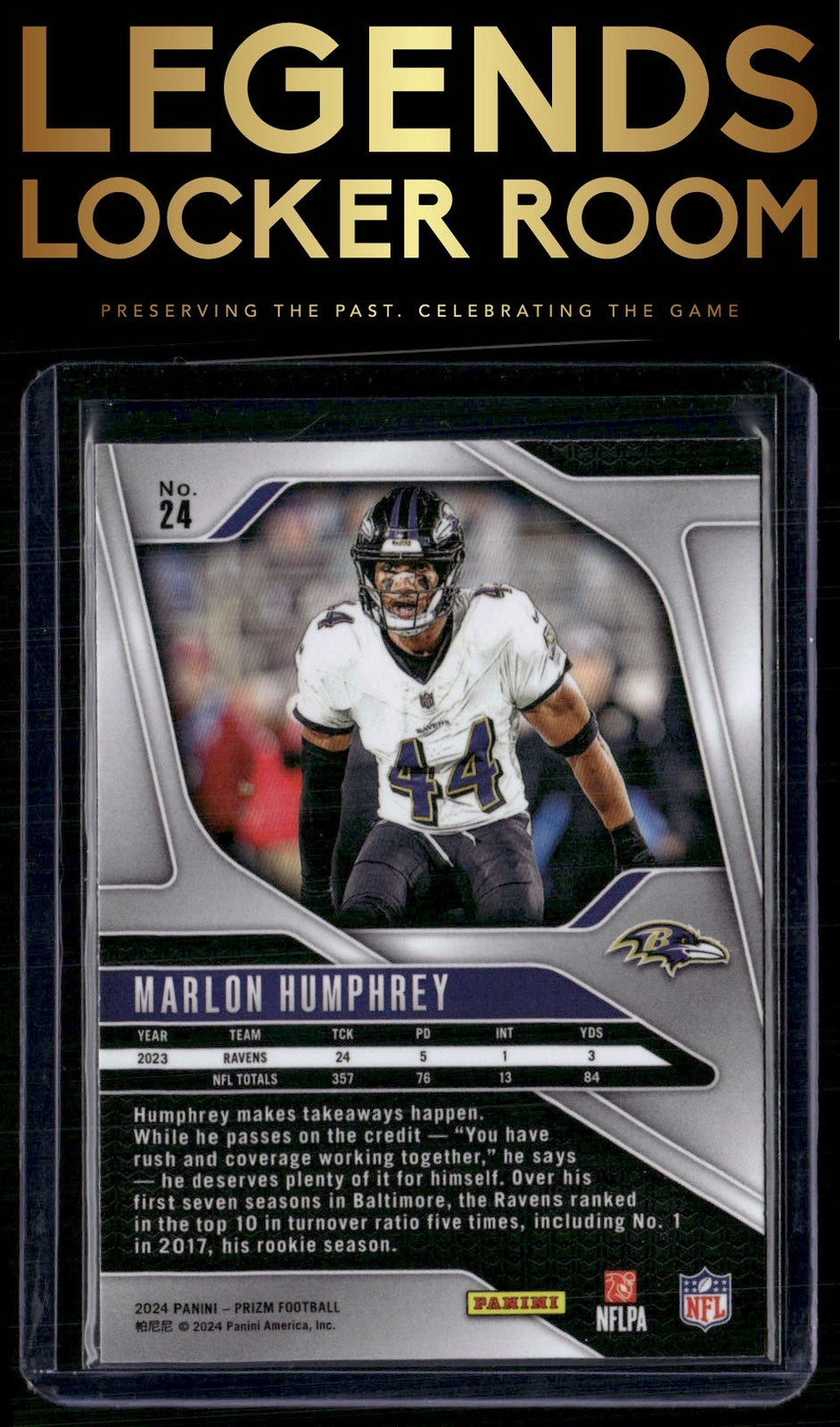2024 Panini Prizm #24 Marlon Humphrey