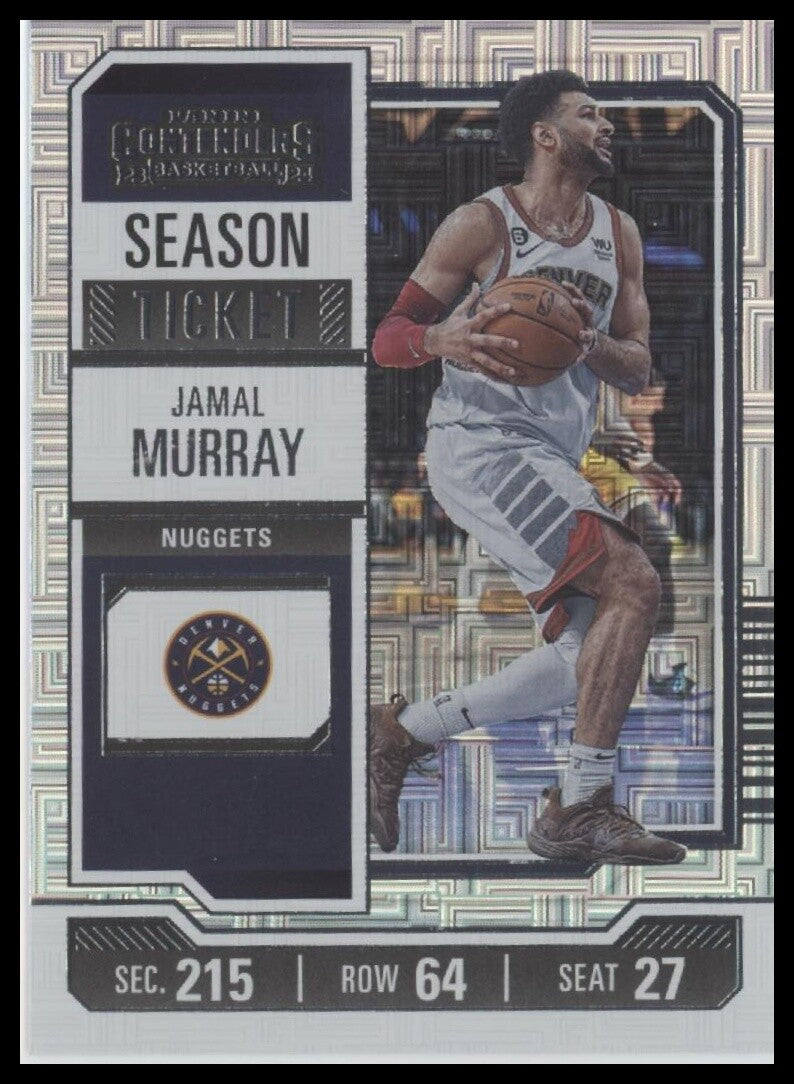 2023-24 Panini Contenders #98 Jamal Murray Season Ticket Premium Edition