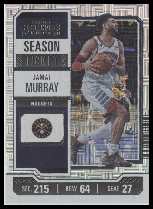 2023-24 Panini Contenders #98 Jamal Murray Season Ticket Premium Edition