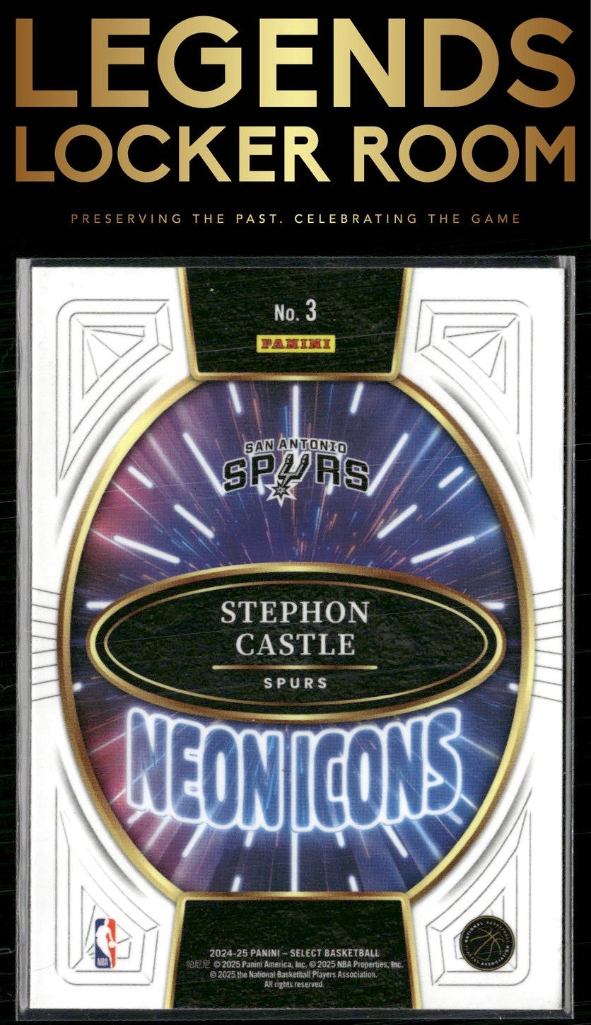2024 Panini Select #3 Sephon Castle Neon Icons